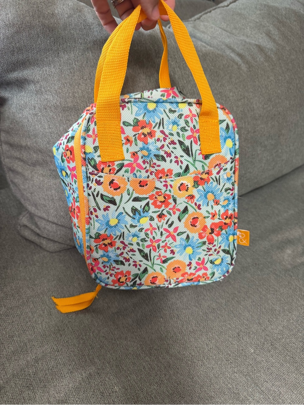 Thistle & Thread Floral Insulated Lunch Bag with Water Bottle Holder